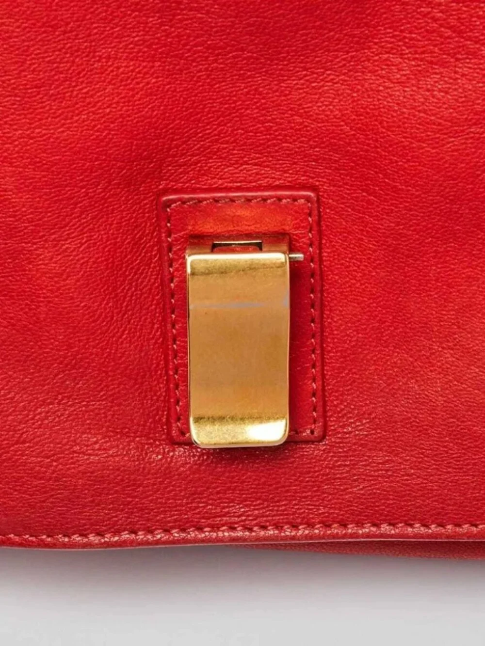 Proenza Schouler Red Leather Large PS1 Satchel Bag